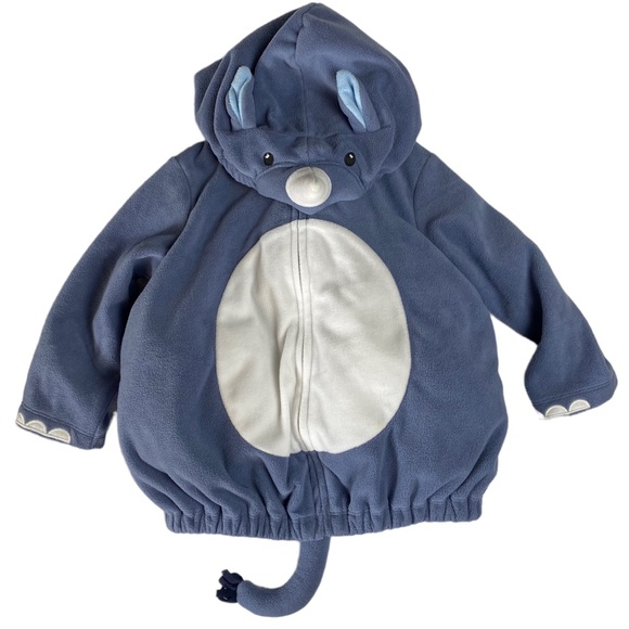 CARTER’S Baby Full Zip Rhino Jacket/Costume with Trunk and Tail Size 18 months - Picture 4 of 8